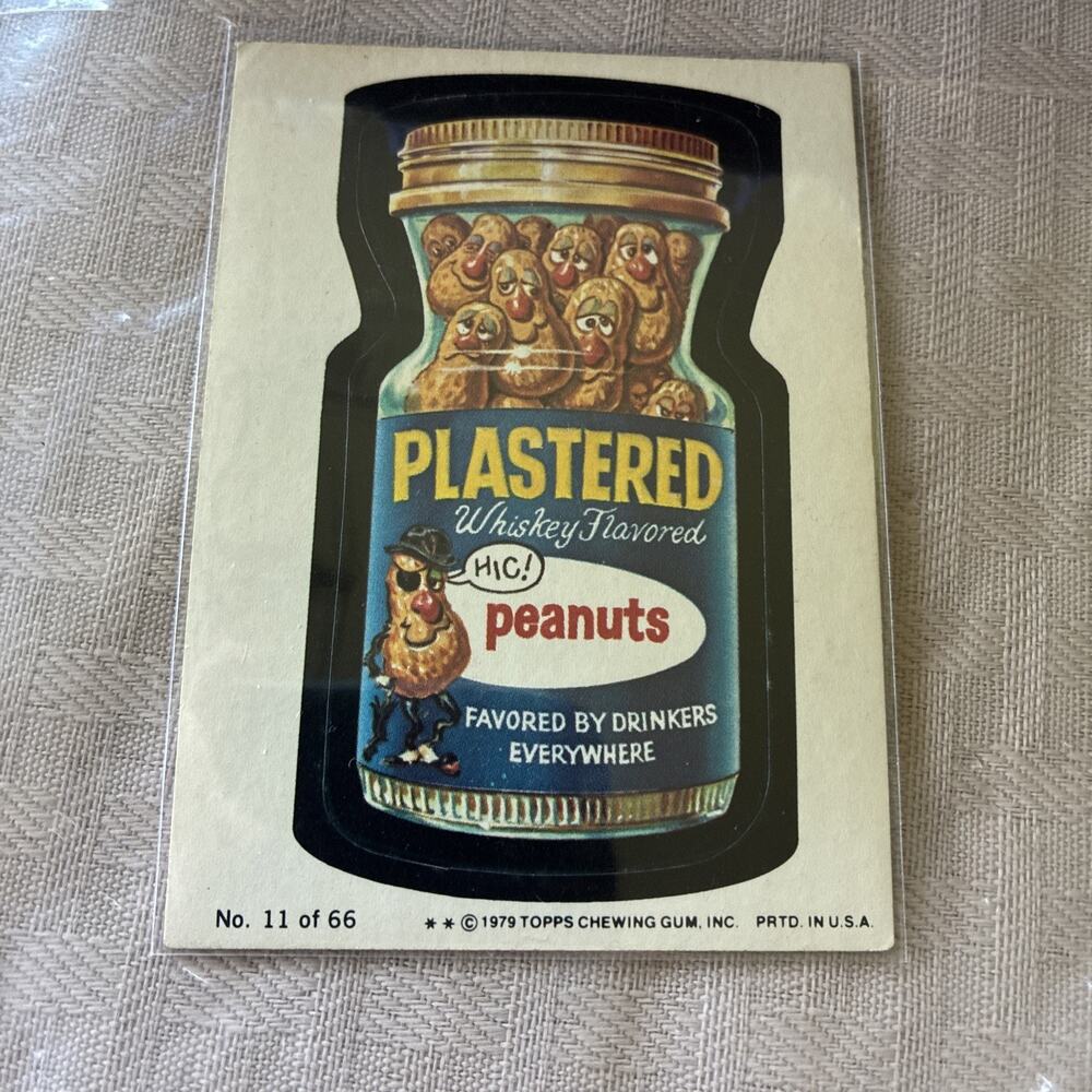 1979 Topps - Wacky Packages #11 Plastered Peanuts Sticker Series #1 PK143